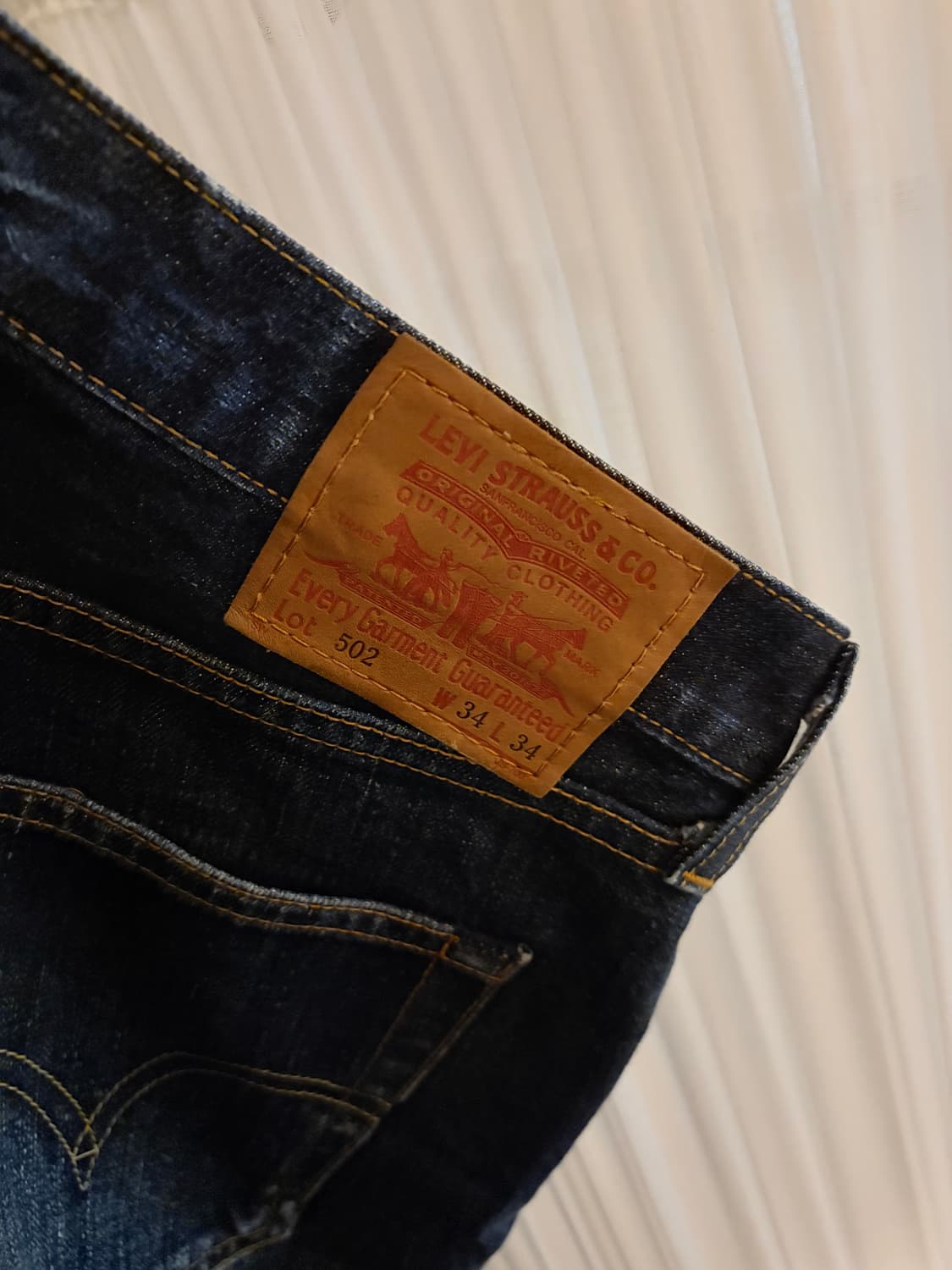 리바이스 502 34x34 데님 상품이미지3