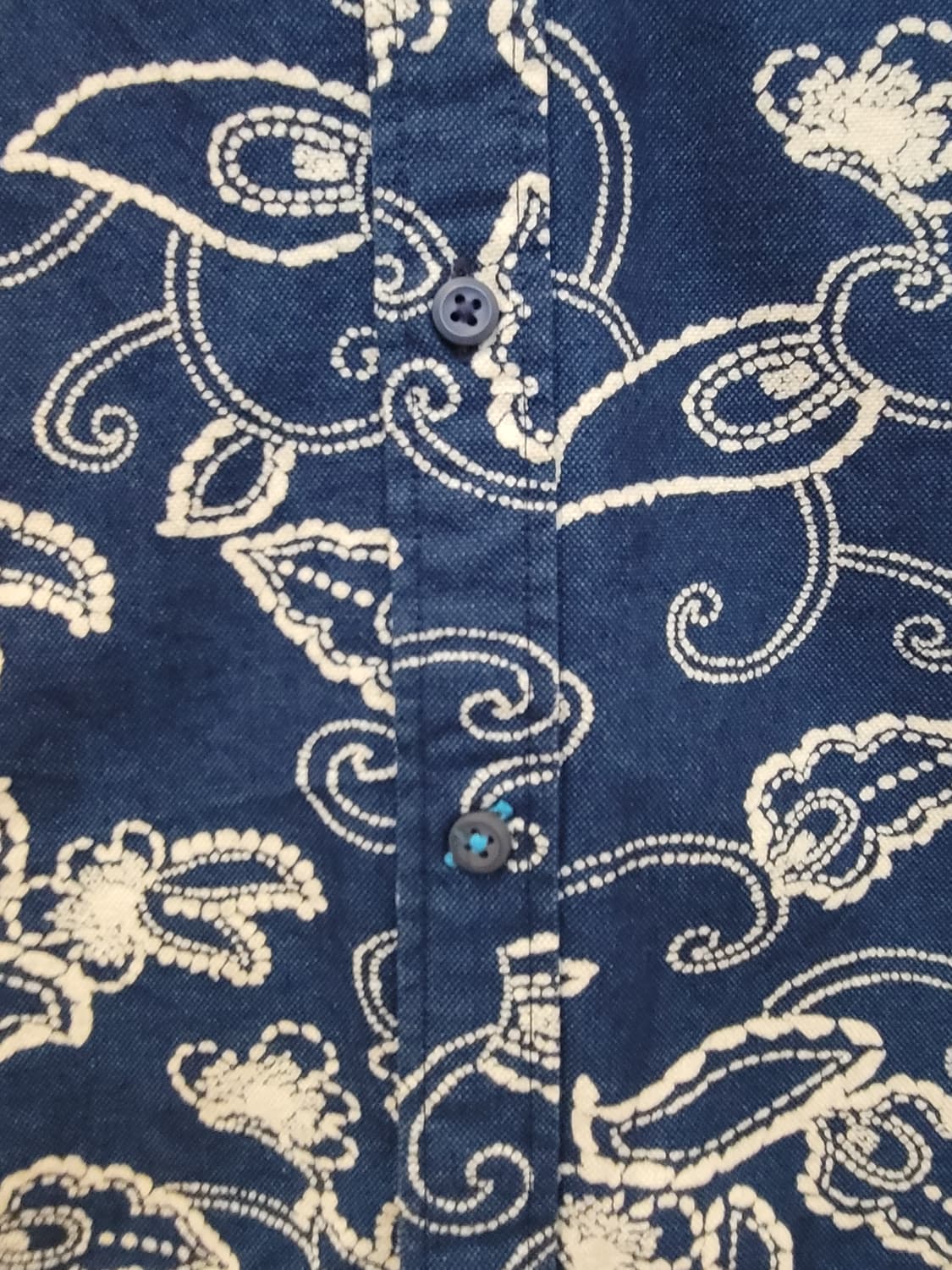 타미힐피거 페이즐리 패턴 셔츠 리얼 인디고 남성 95~100 상품이미지7