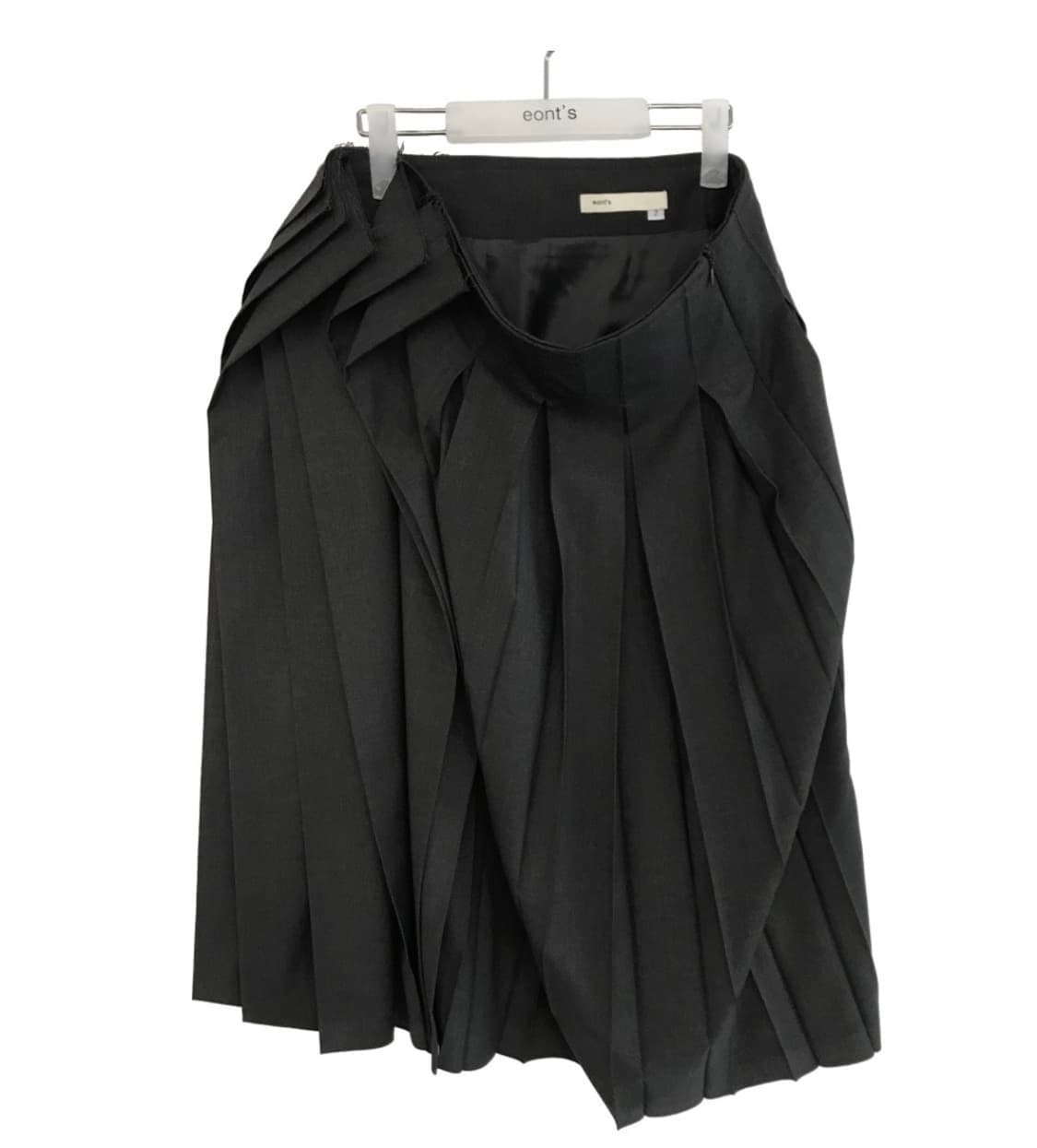 에옹쓰 offbeat 플리츠 스커트 차콜 2사이즈 상품이미지7