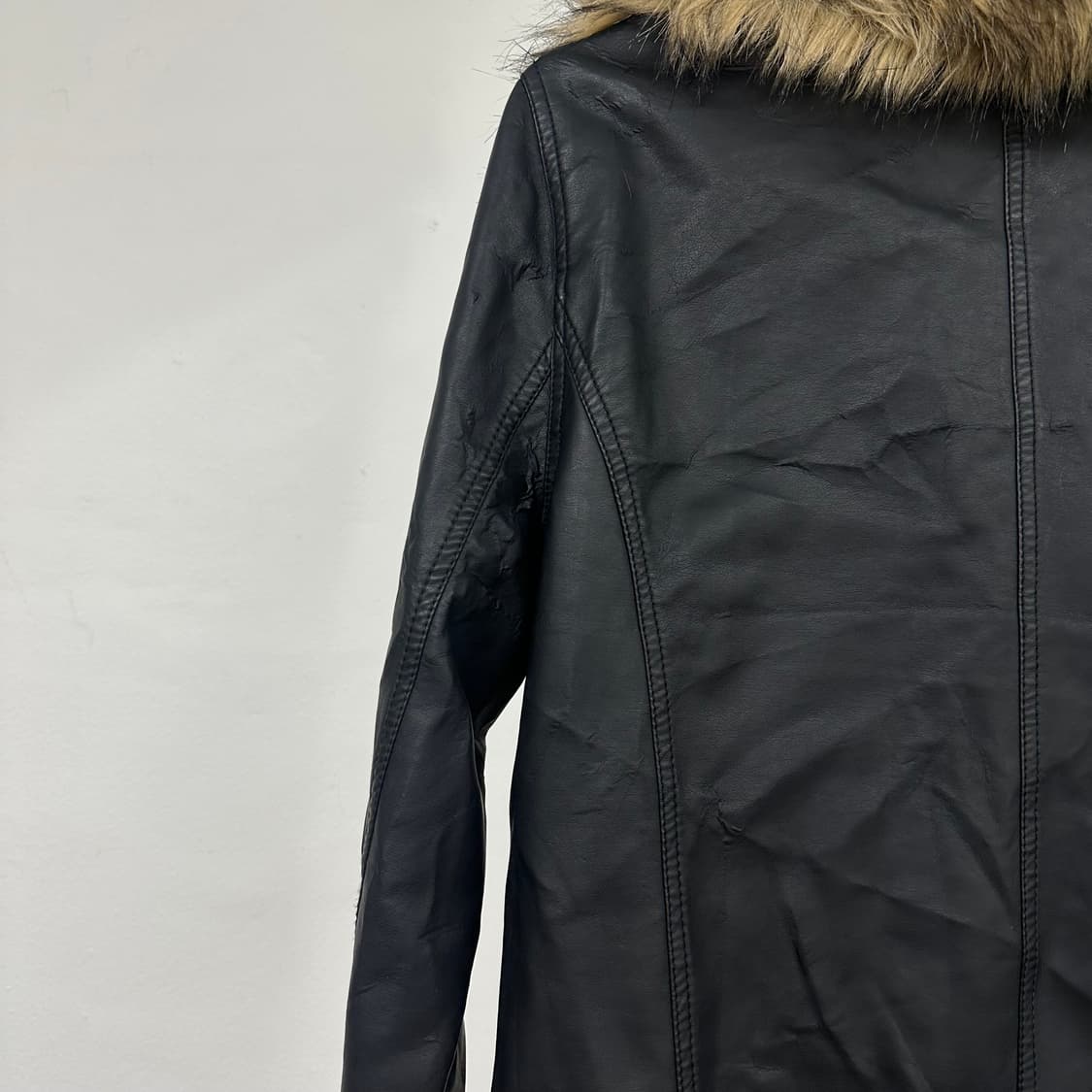 leather fur jacket 상품이미지5