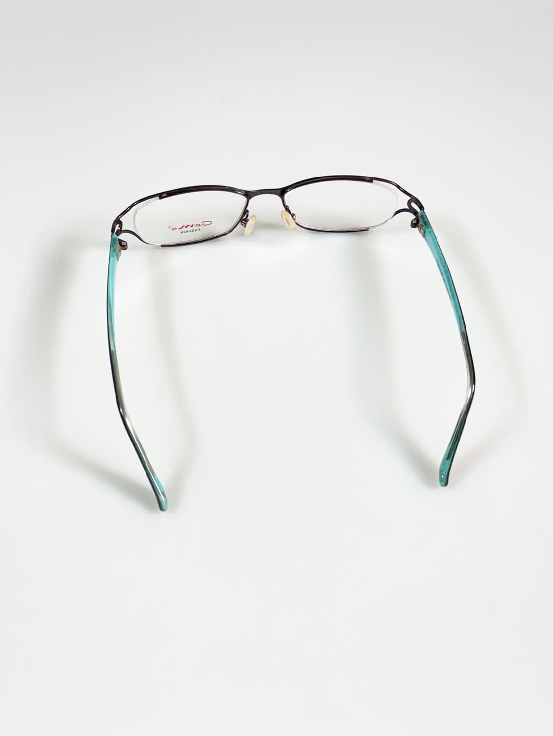 CAMO FASHION 건메탈 슬림 스퀘어 프레임 빈티지 안경 상품이미지5