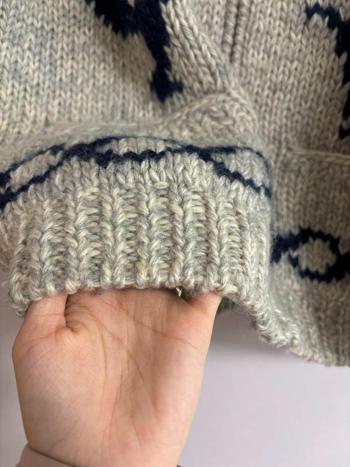 빈티지) 돌고래 코위챤st 니트집업 상품이미지3