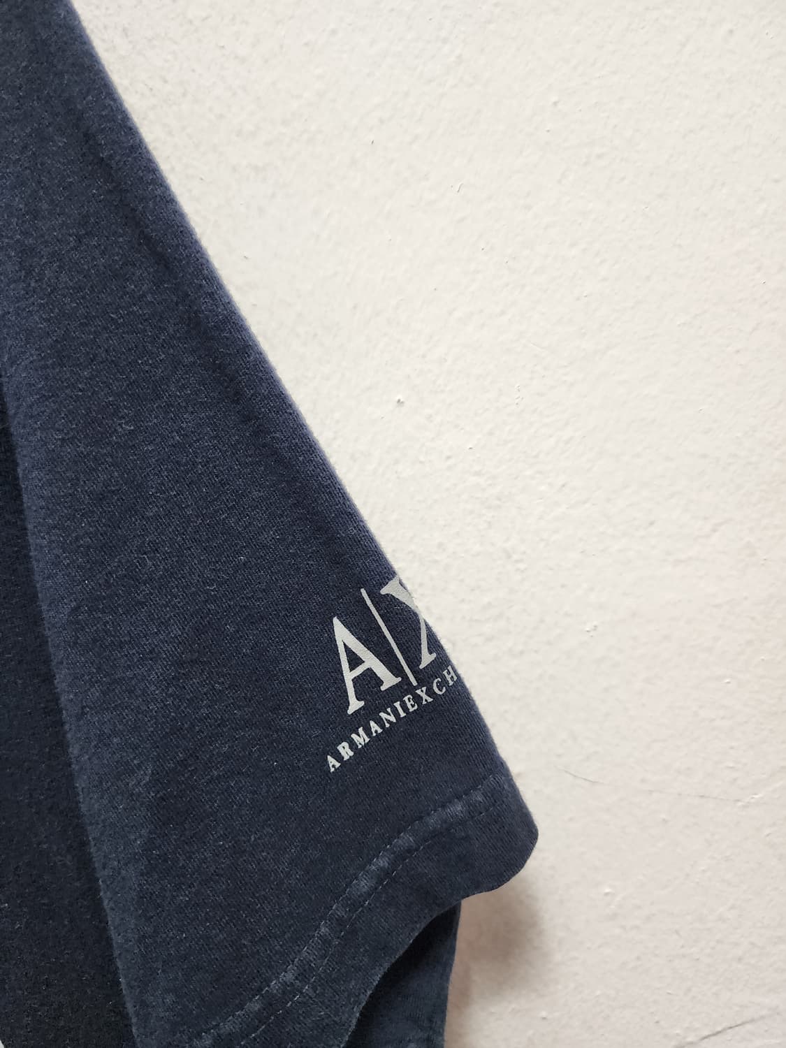 알마니 익스체인지 A/X 네이비 빅로고 반팔티 상품이미지3