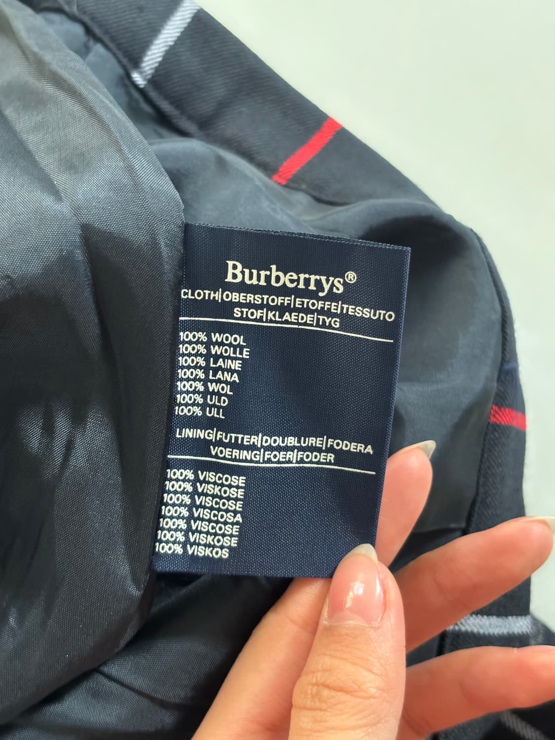 Burberry 버버리 네이비 노바체크 미디 플리츠 스커트 상품이미지8