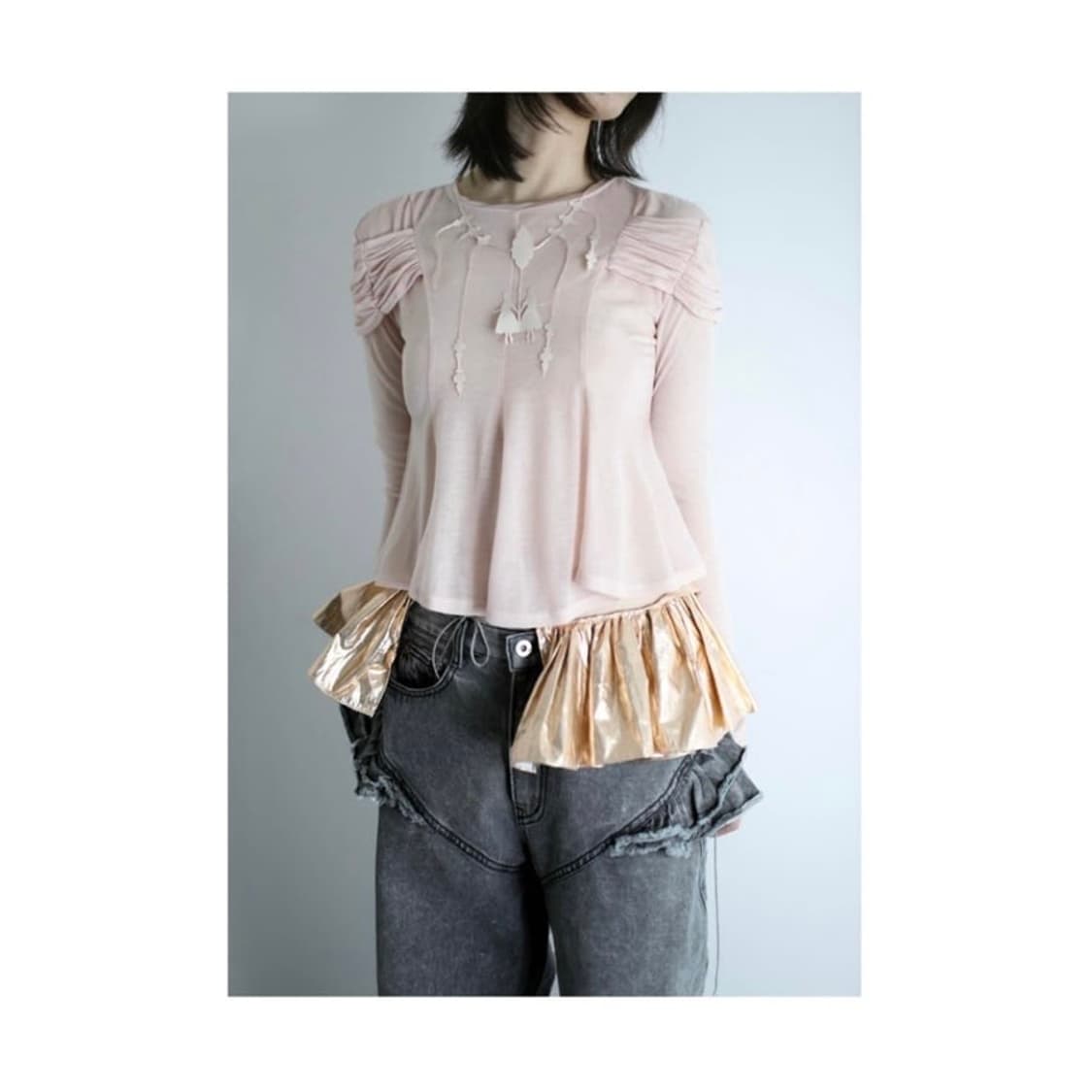 울리카상투스 커튼탑 화이트  상품이미지4