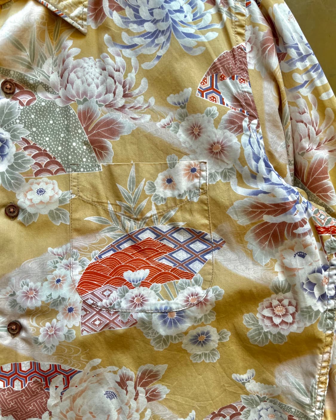 ~2000s TAKEO KIKUCHI Oriental Art Shirt 상품이미지5