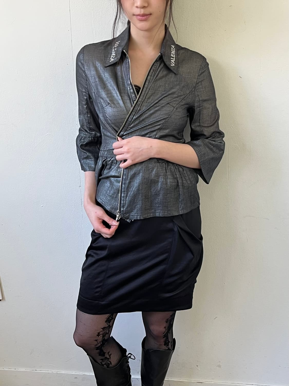 VALENZA 시스루 셔츠 자켓 상품이미지7