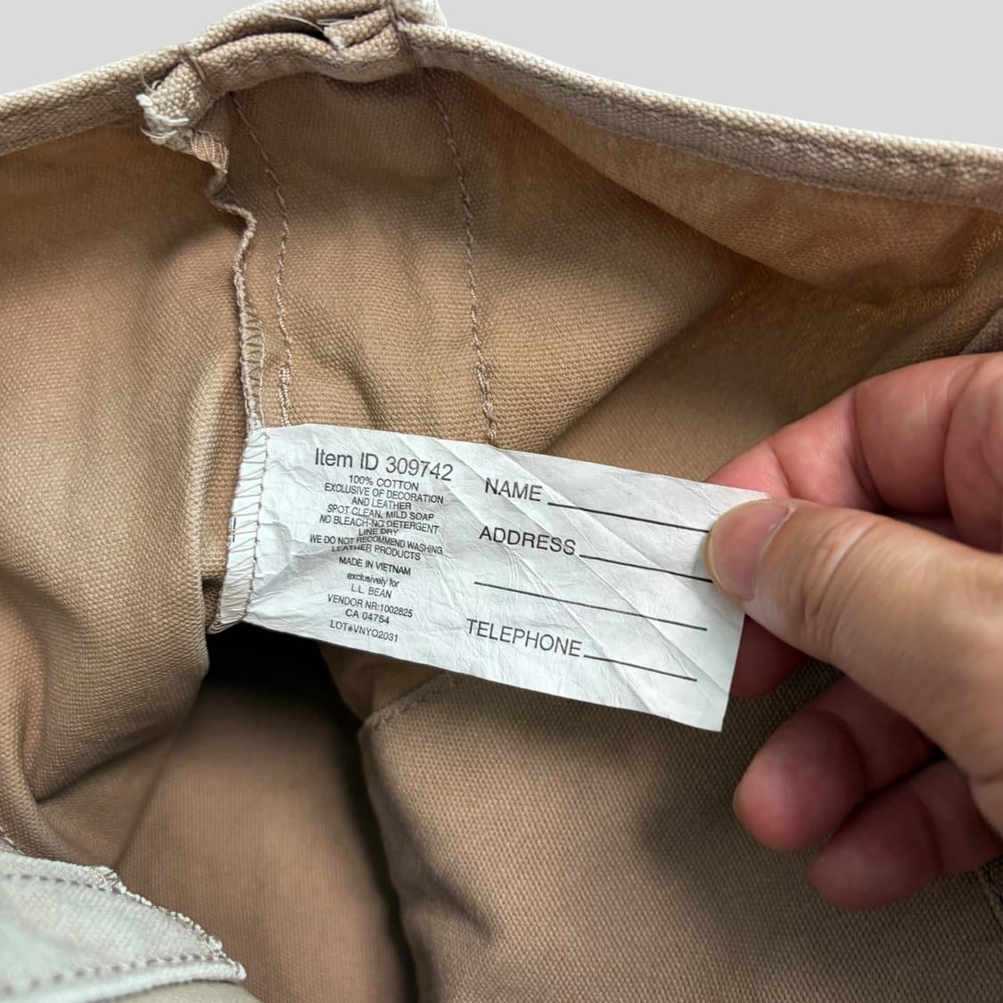 (OS)L.L.Bean 엘엘빈 카타딘 캔버스 토트백  상품이미지7