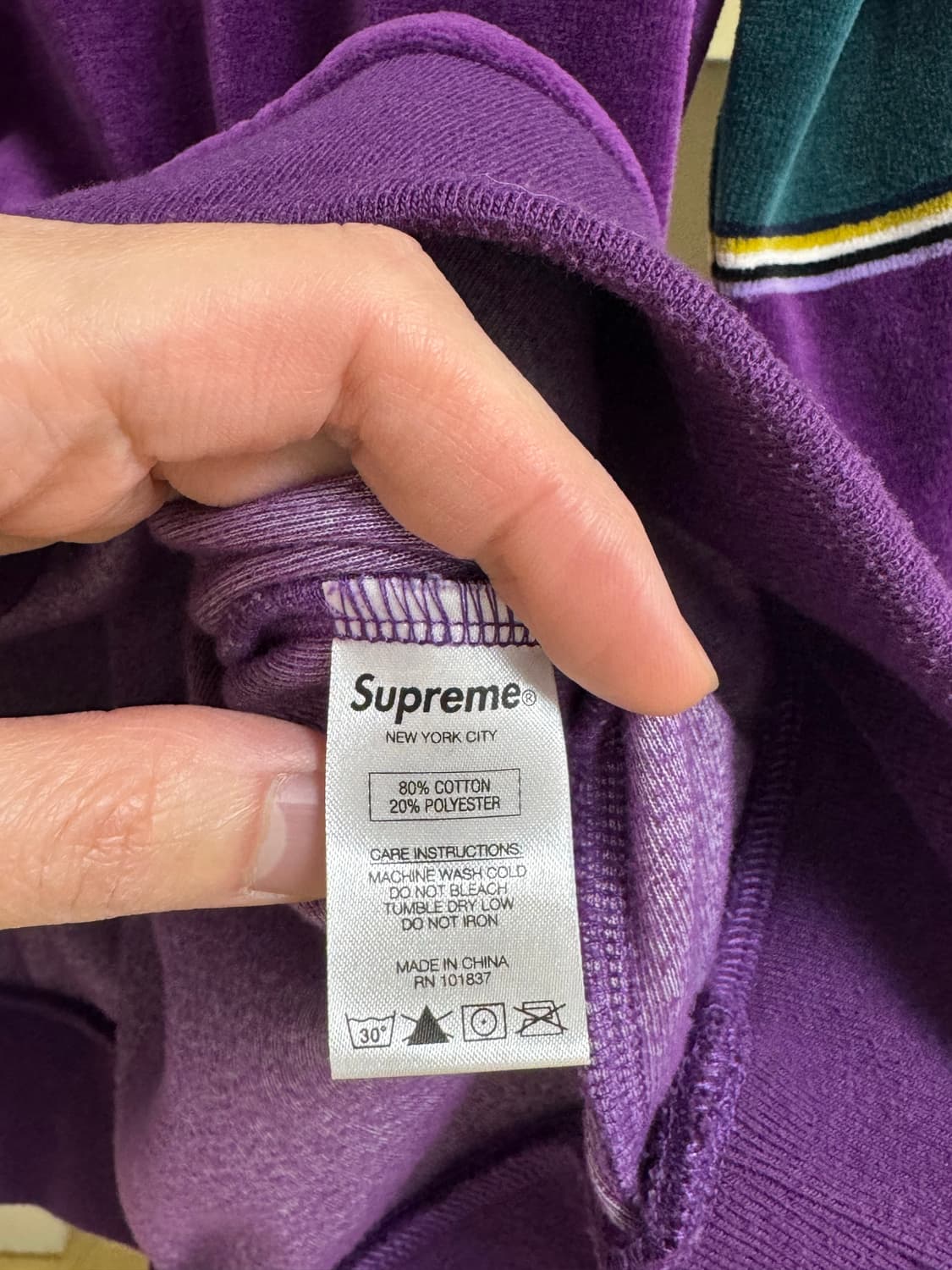 [L] 슈프림 벨루어 롱슬리프 크루넥 상품이미지4