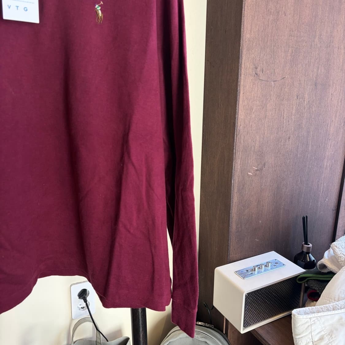 15290 - 폴로 랄프로렌 버건디 반집업 니트 상품이미지4