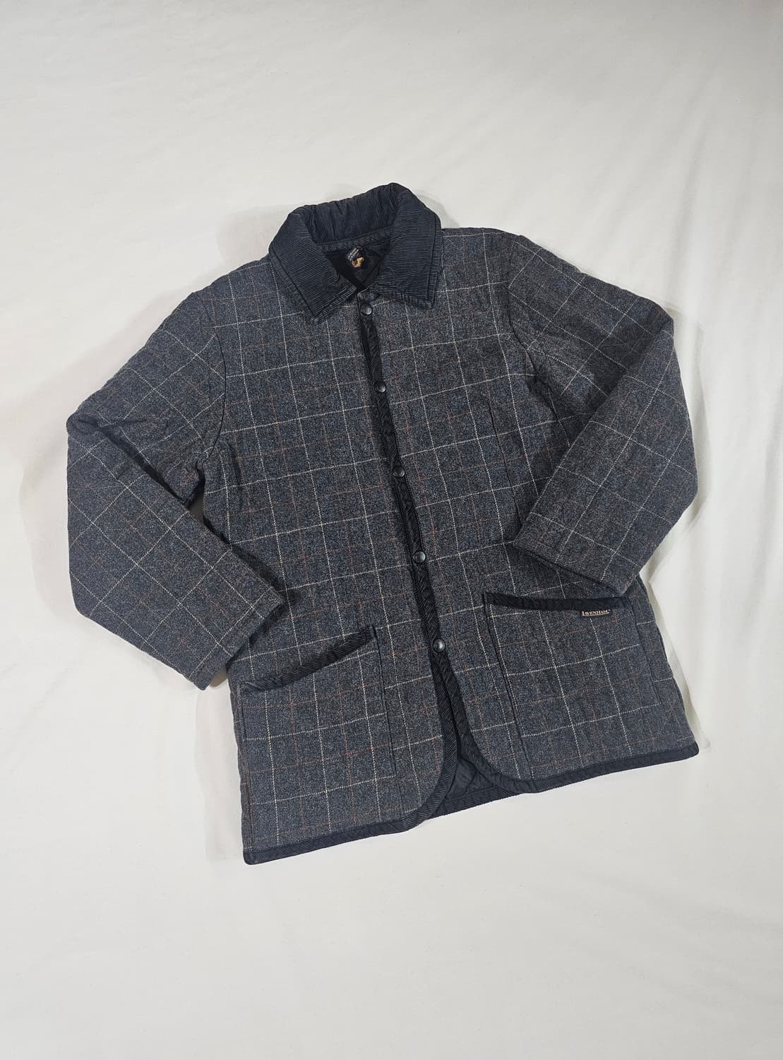 [38] 라벤헴 라벤햄  Lavenham 울 퀼팅 체크 자켓 상품이미지1