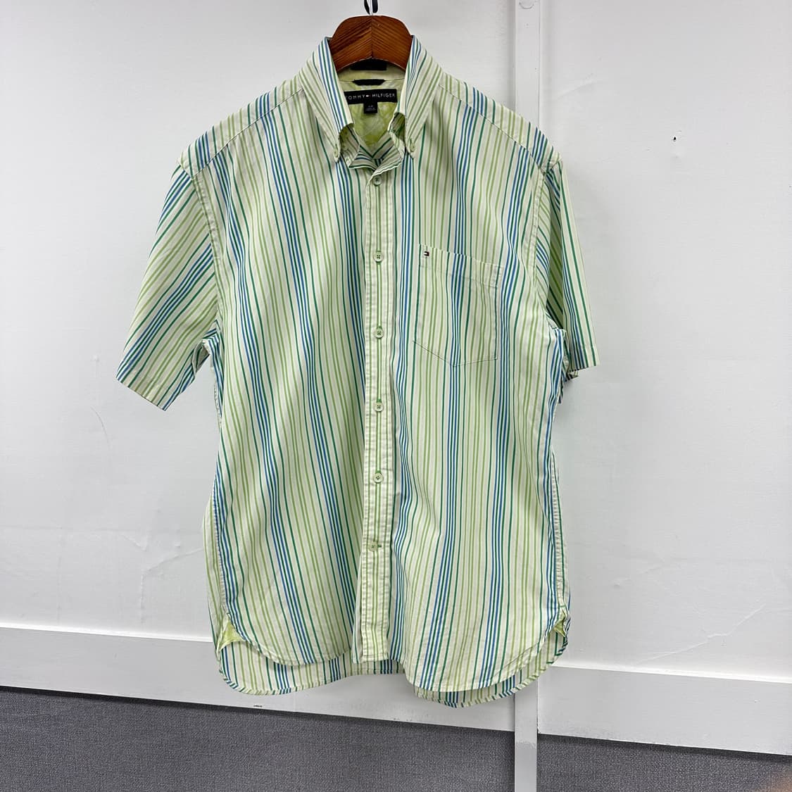 타미힐피거 스트라이프 반팔 셔츠 남방 105 @355 상품이미지1