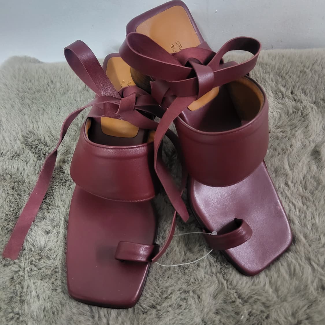 새상품 오르 orr 드레곤블루스 샌들 토 링 힐 레이스업 35.5 225 상품이미지1