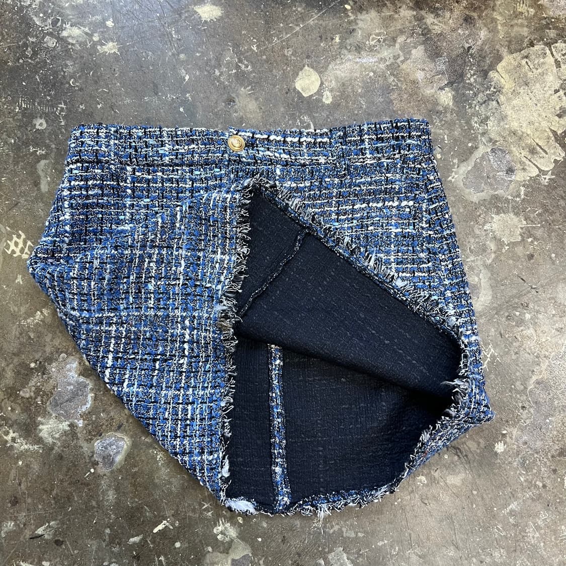 L) ZARA 자라 트위드 스커트 치마 상품이미지4