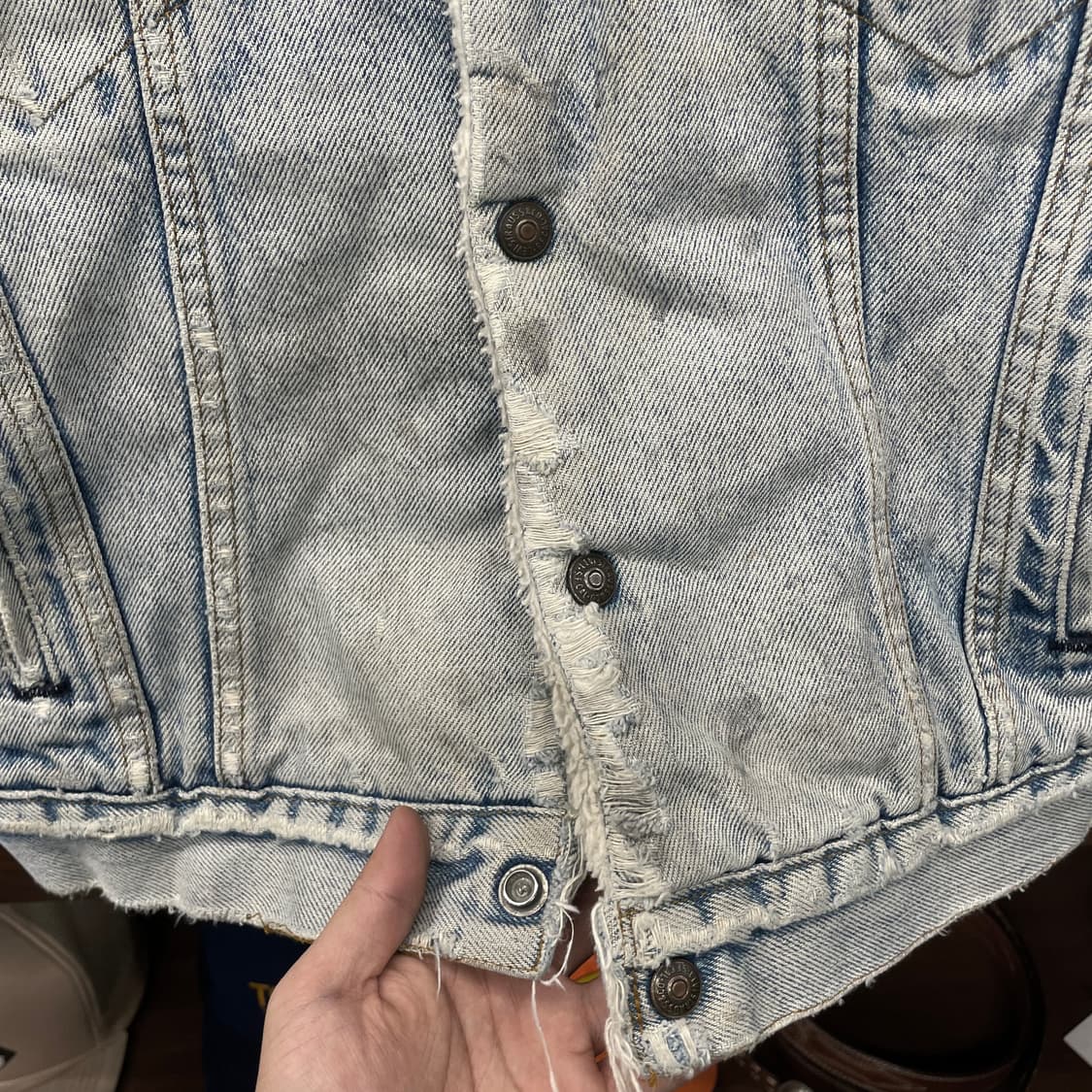 80s 리바이스 Made in USA 쉐르파 데짐 자켓 상품이미지6