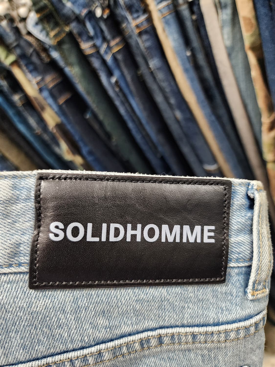 솔리드옴므 연청 데님 청바지 상품이미지4