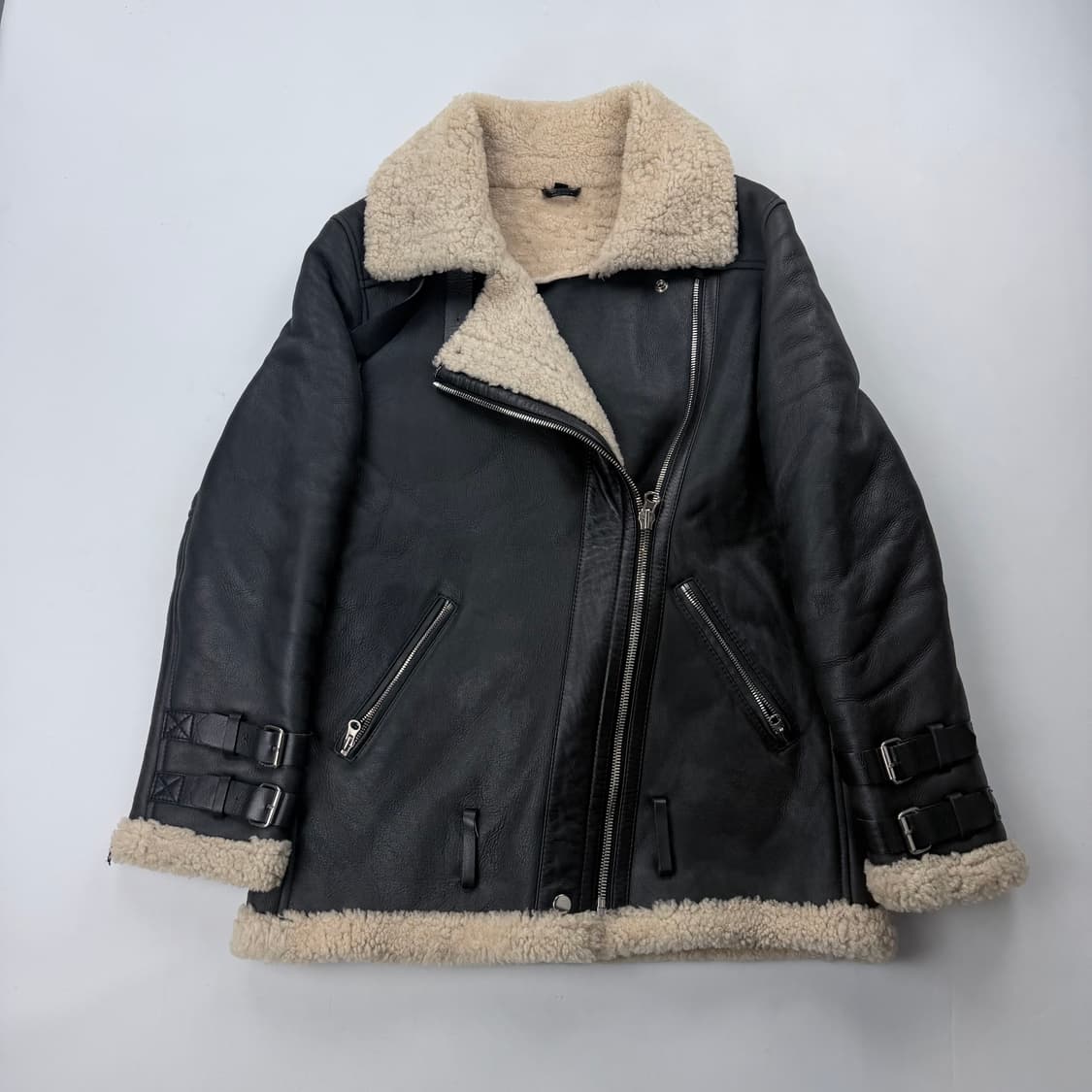 B-3 type 스페인 양가죽 무스탕 상품이미지1