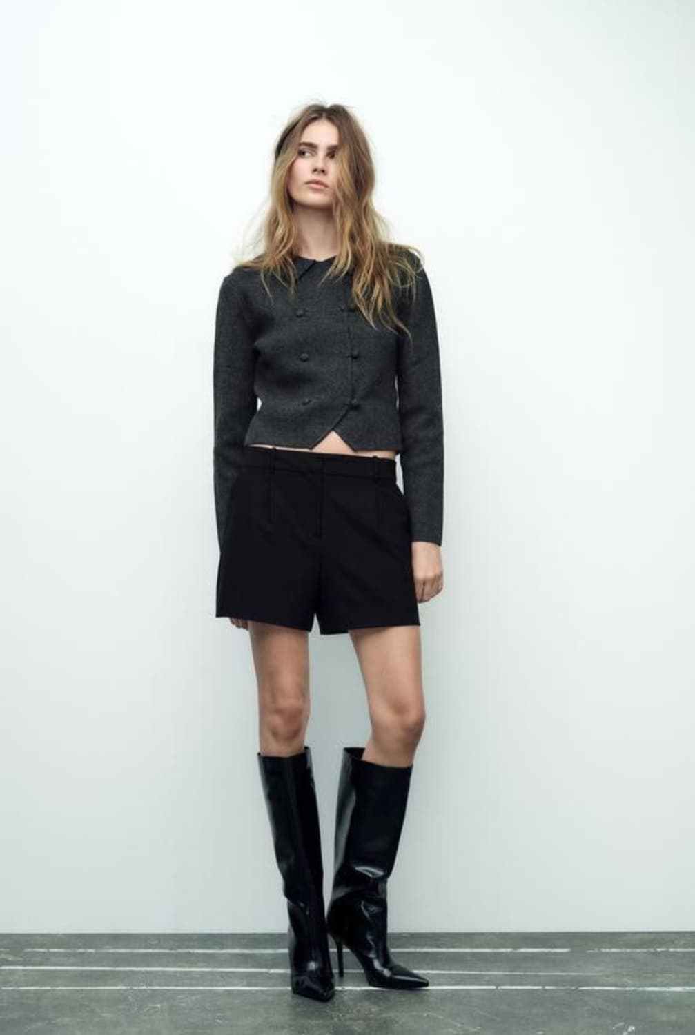 자라 크로스 니트재킷 가디건 2488/120 상품이미지2