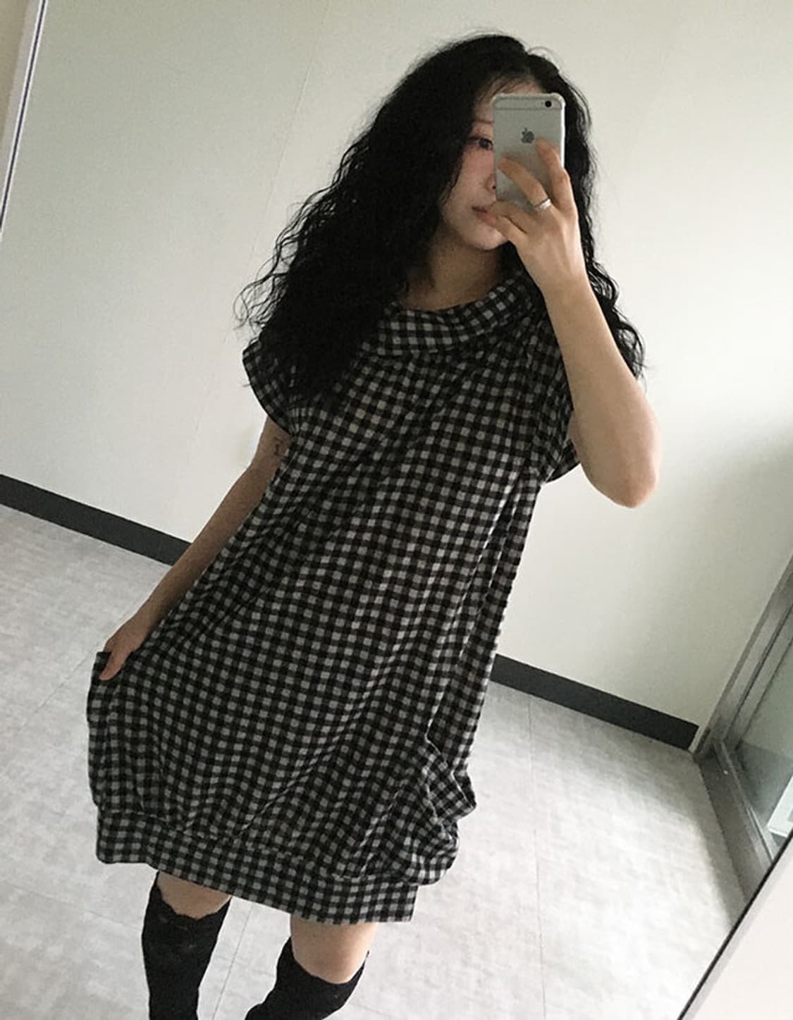 gingham check dress 상품이미지3