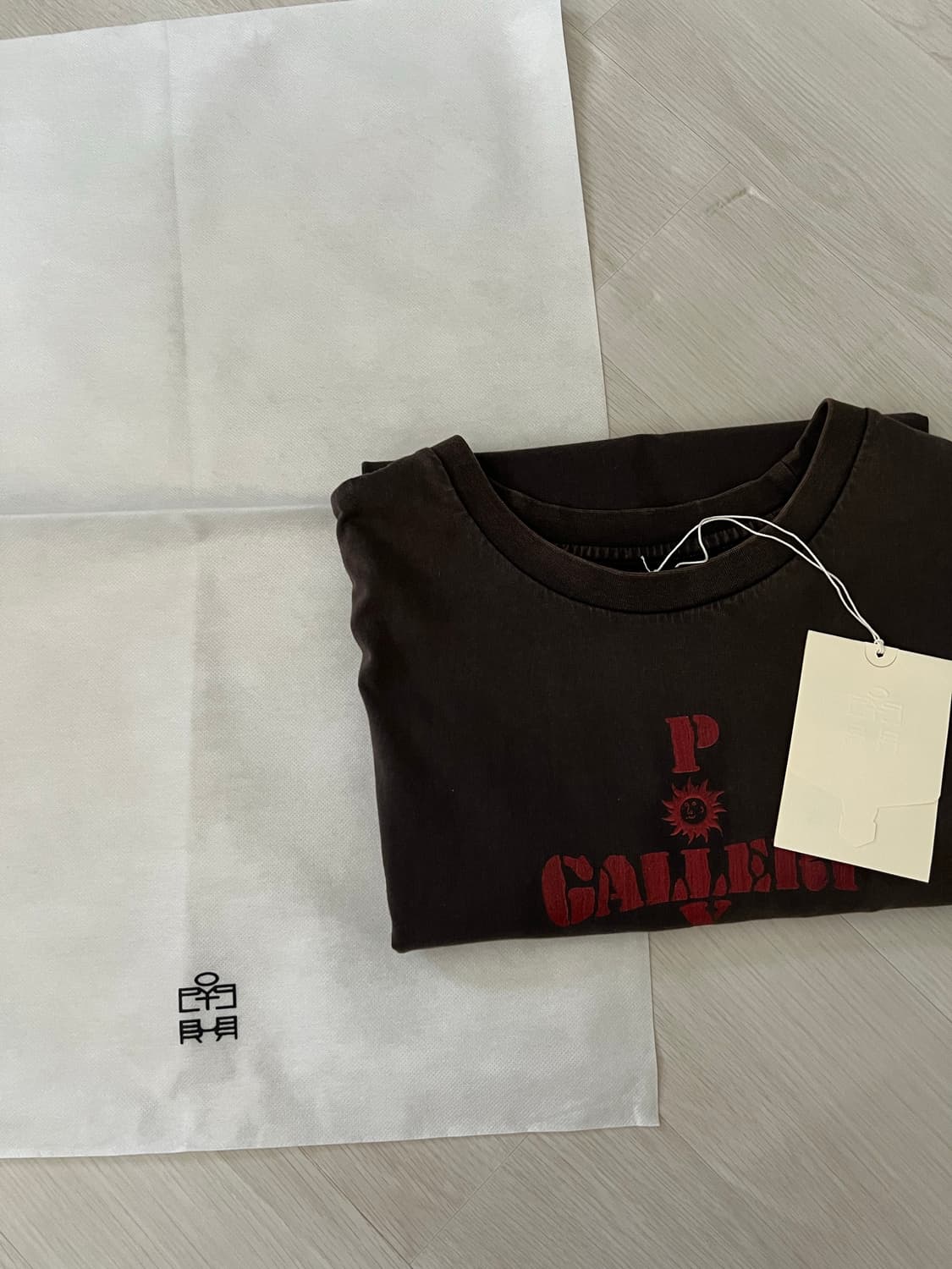 [3] 폴리테루 1011 크로스 티 워시드 차콜 브라운 상품이미지2