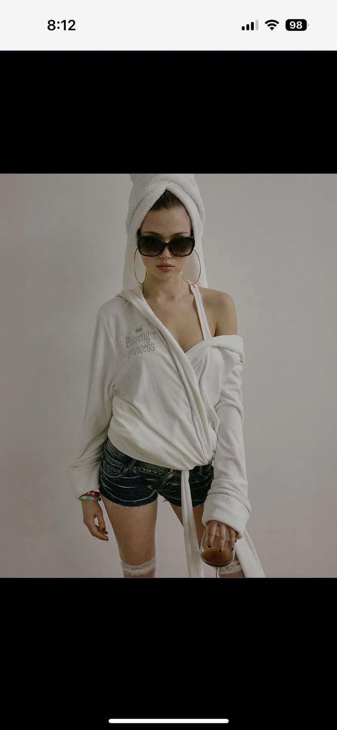 sculptor bath robe hoodie white 로브후디 S 상품이미지1