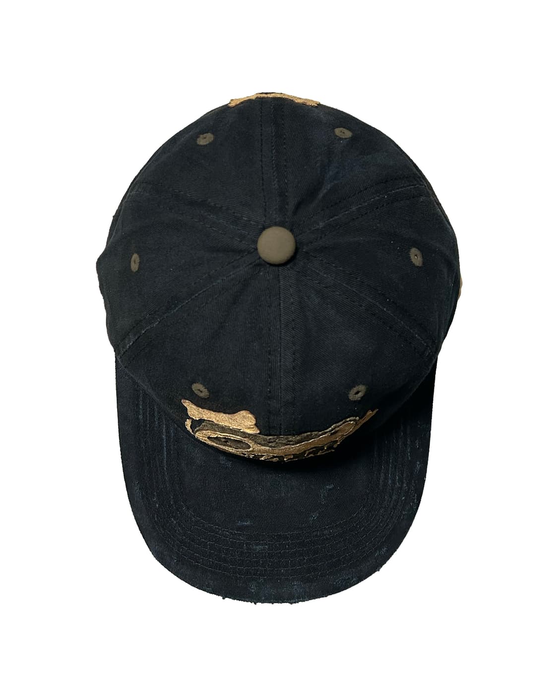 빈티지 워싱 스컬 패치 볼캡 모자 핸드메이드 제작 상품이미지4