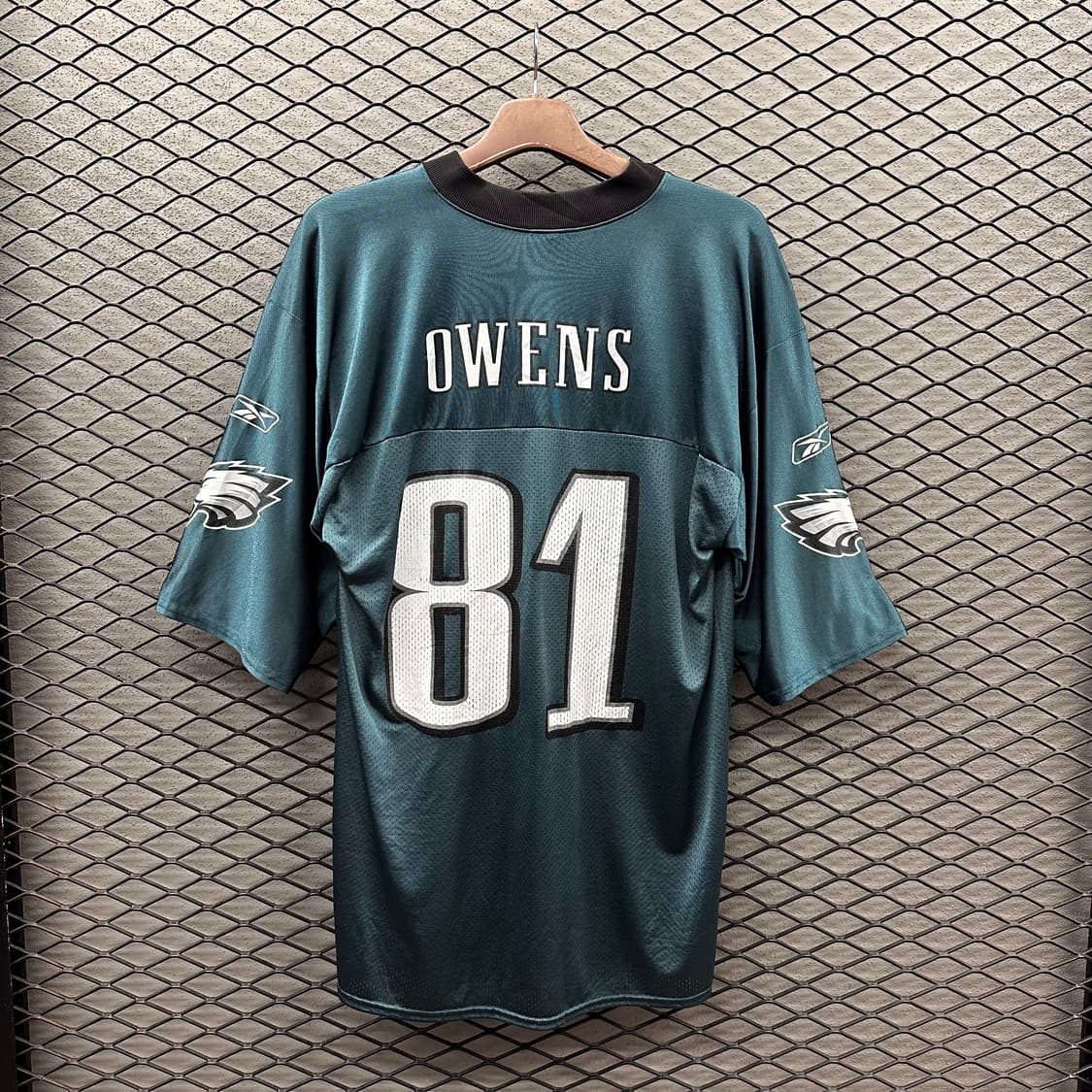 리복 x NFL 필라델피아 이글스 풋볼 그린 져지 반팔 상품이미지3