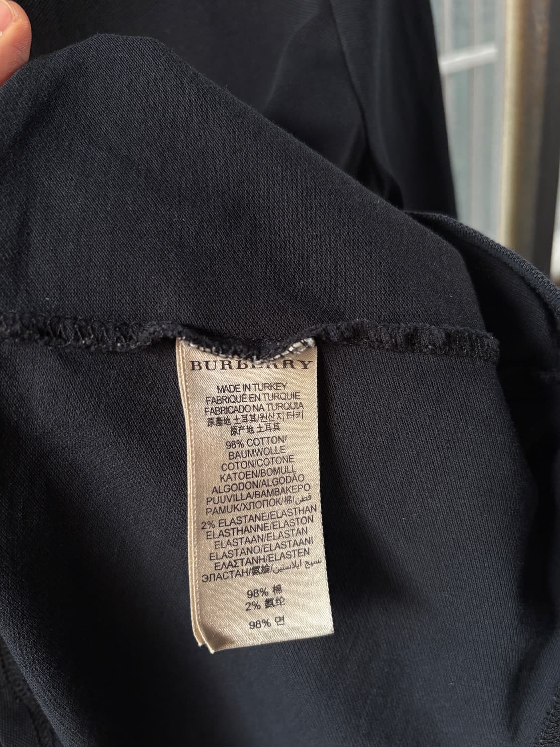 버버리 블랙 노바체크 카라 PK 티셔츠 BURBERRY BRIT 상품이미지5