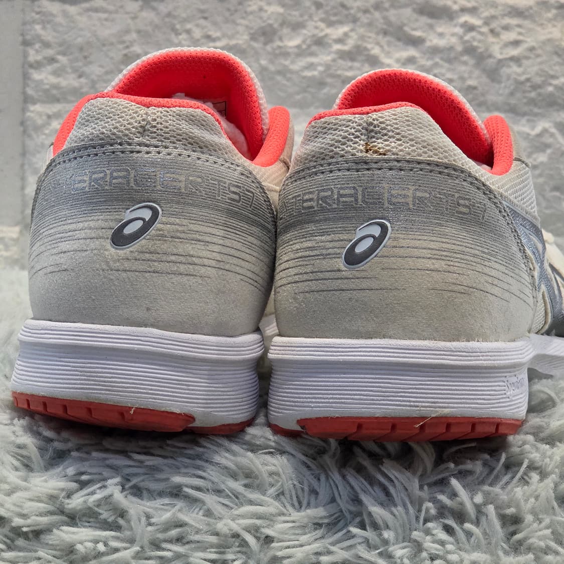 5q-13:아식스 라이트레이서 TJL519 화이트-코랄 (24.0cm) 상품이미지3