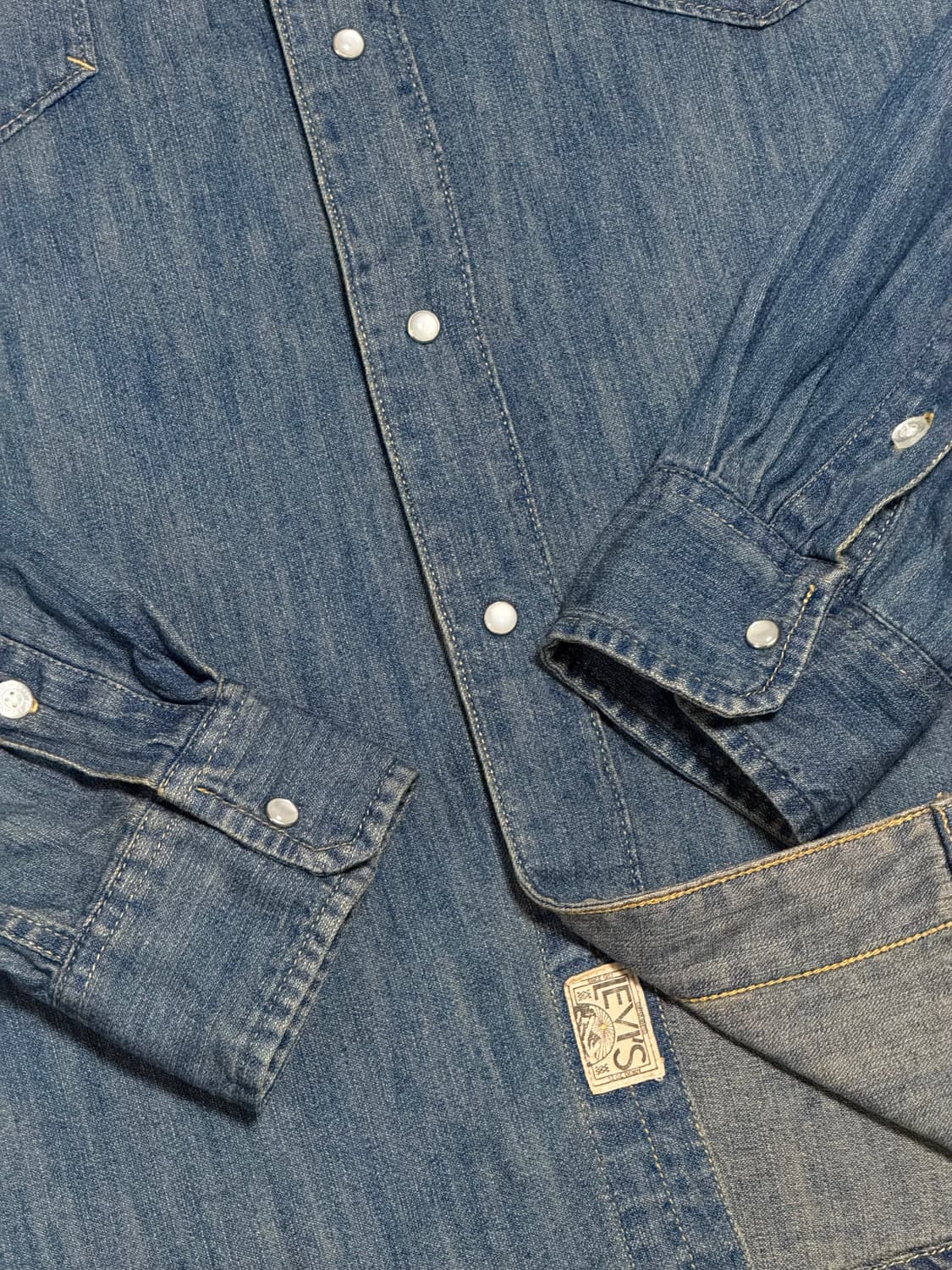 리바이스 웨스턴데님셔츠 levis western shirt 다크인디고 상품이미지6