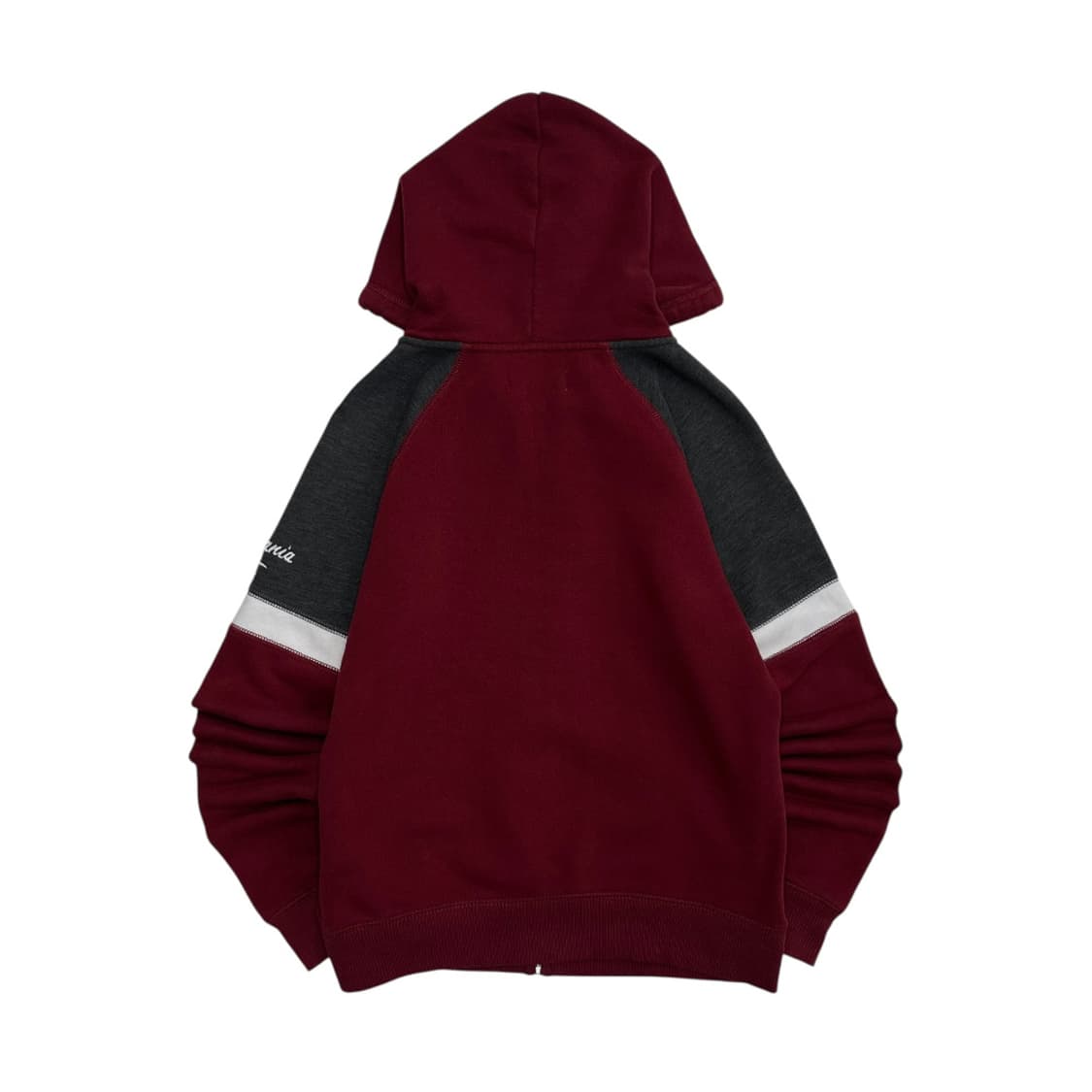 홀리스터 그레이 배색 센터로고 와인 후드집업 M 상품이미지3