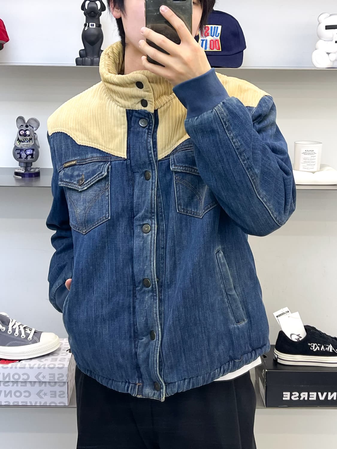 돌체 앤 가바나 코듀로이 데님 푸퍼 자켓 상품이미지2