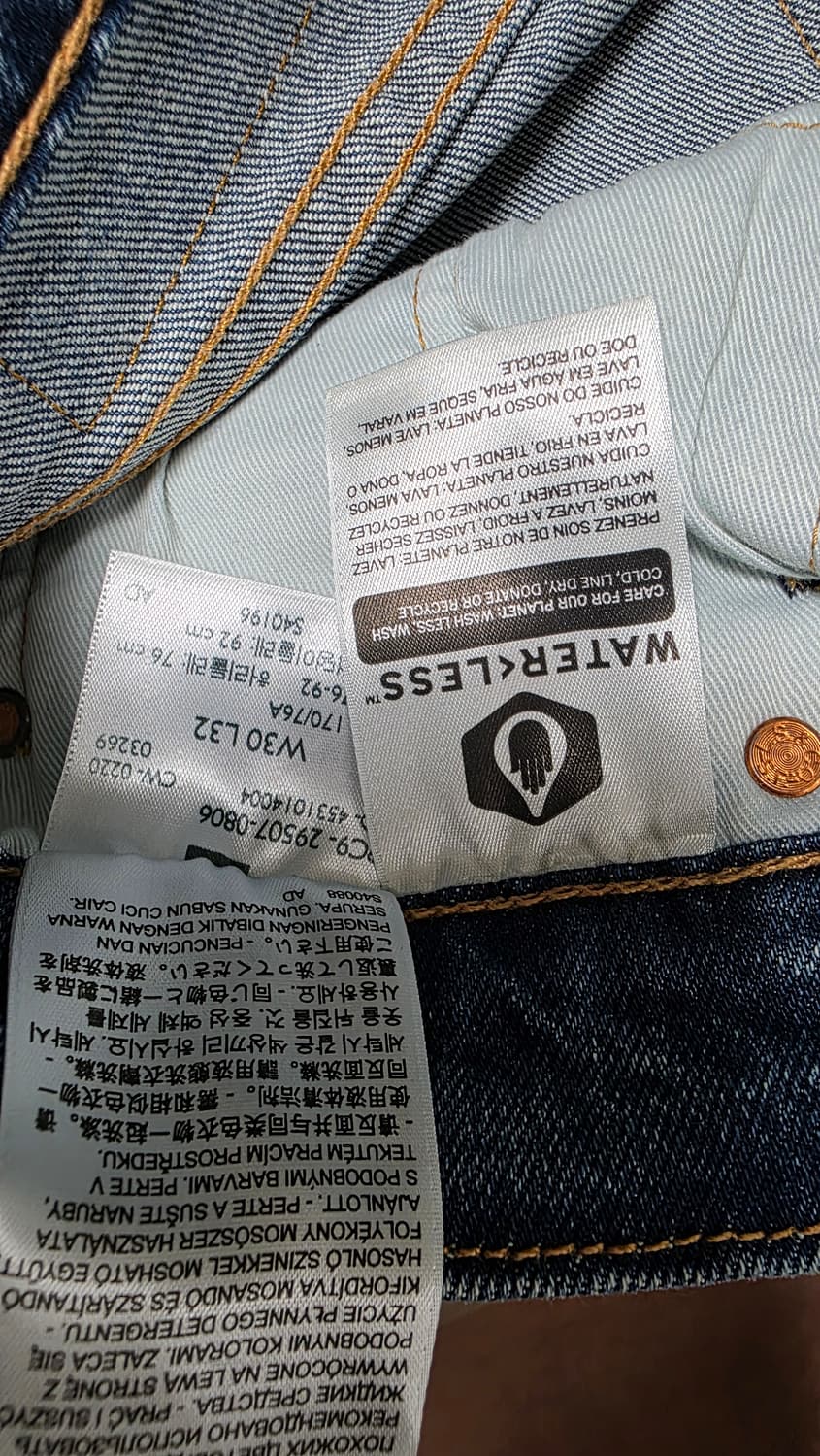 502 테이퍼 핏 셀비지 진_29507-0806 상품이미지6