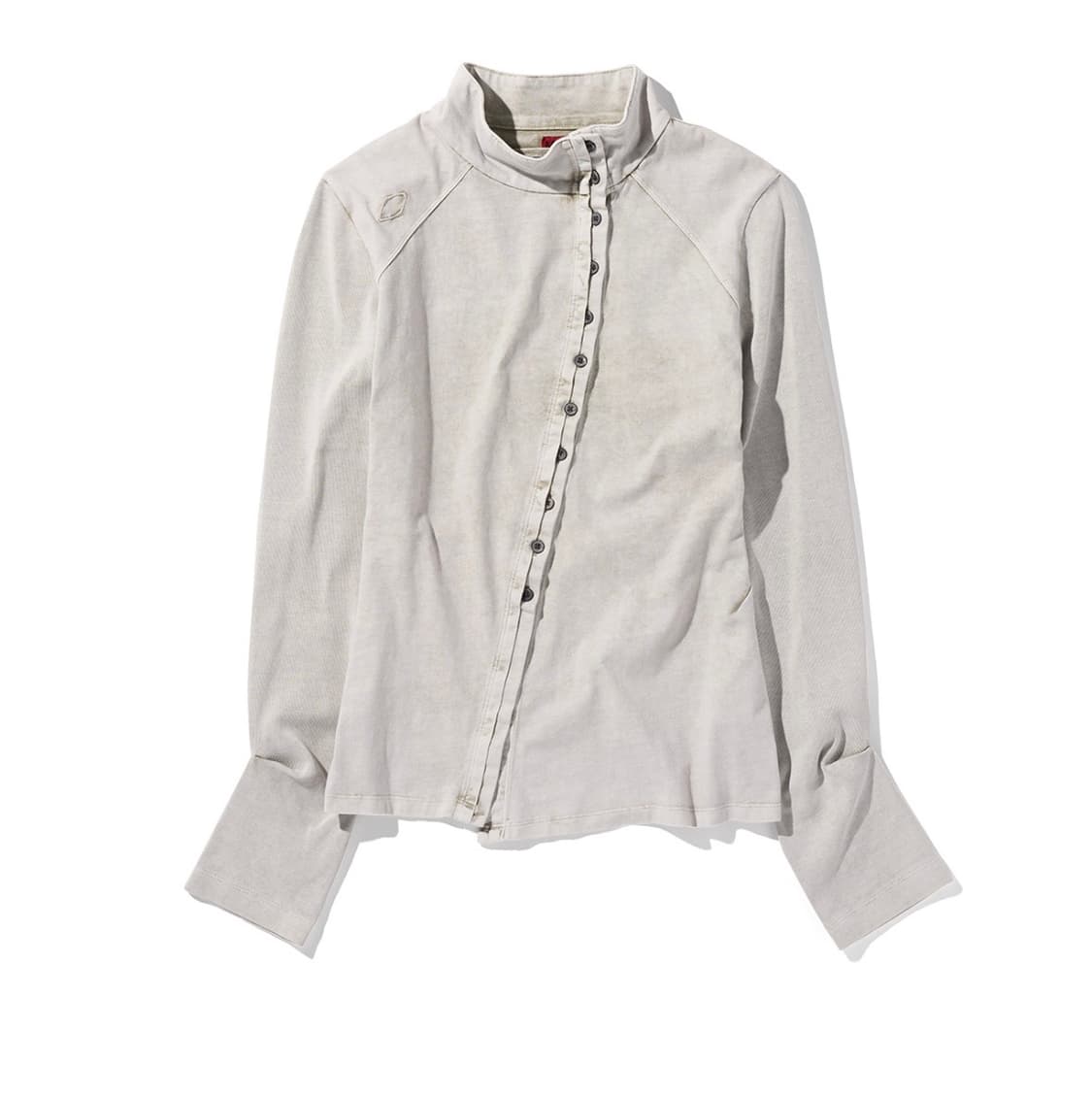 미스치프 셔츠 WASHED JERSEY SHIRT_LIGHT BEIGE 상품이미지1