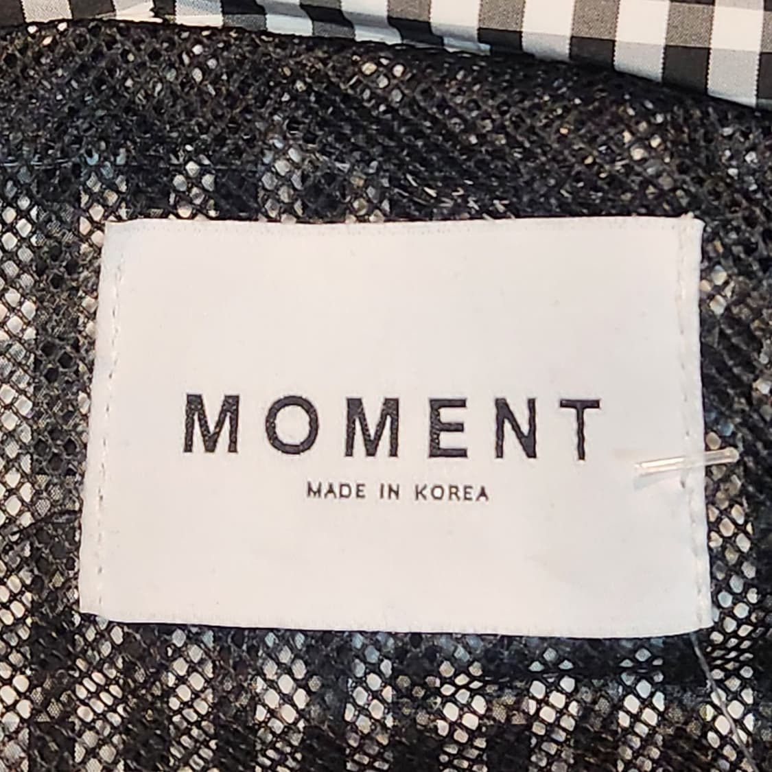 Moment 체크 스트링 아노락 바람막이  상품이미지2