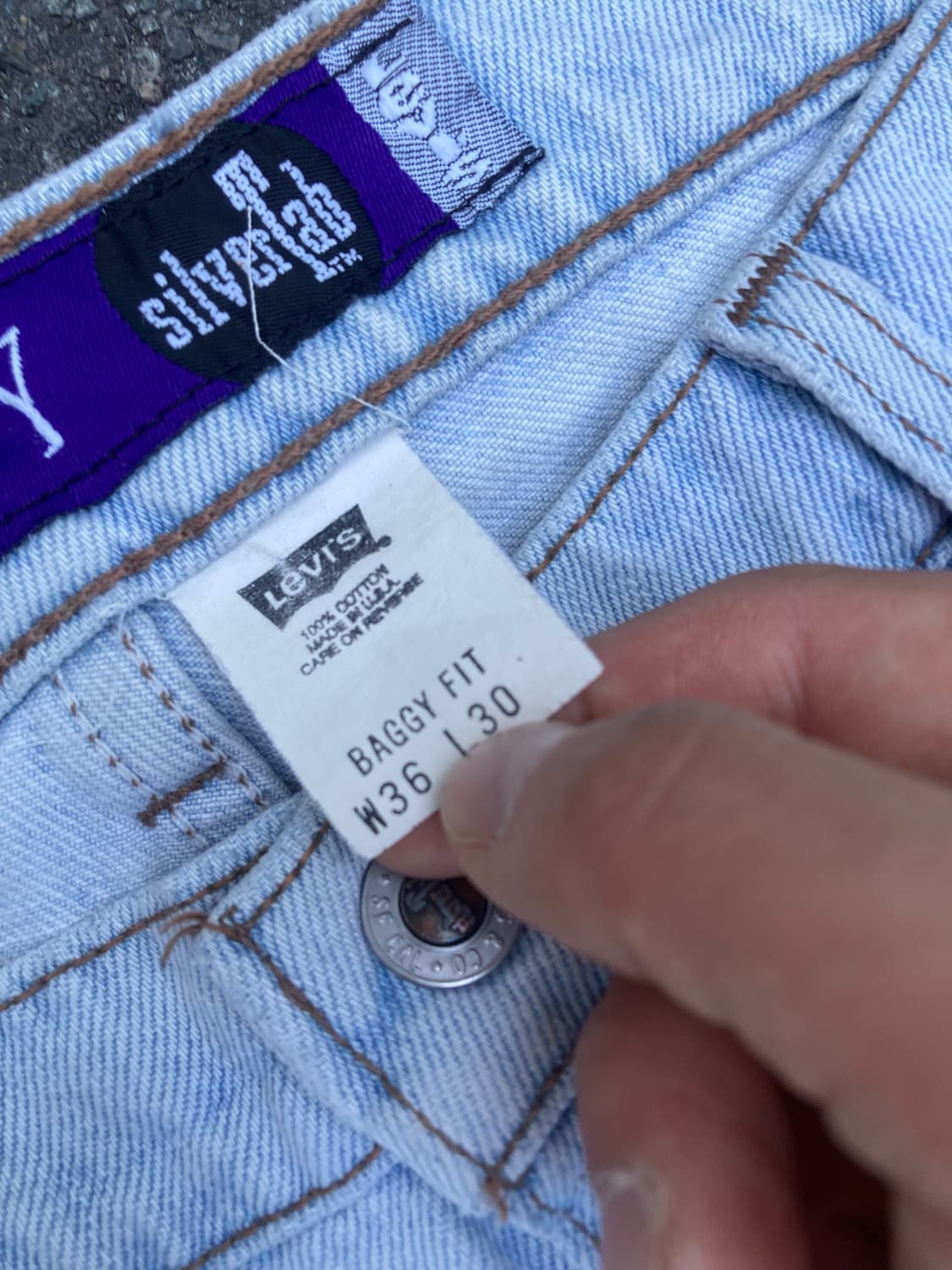 90s levis silver tab baggy fit pants 상품이미지3