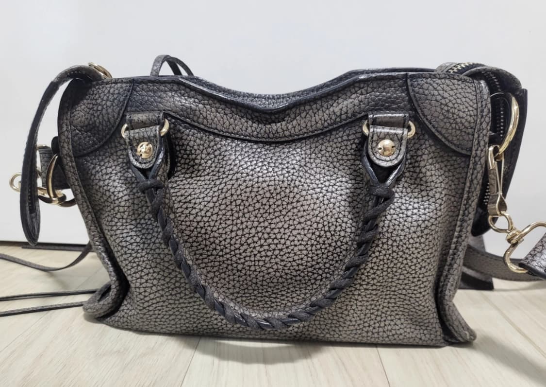 발렌시아가 모터백 미니 시티백 그레이 상품이미지3