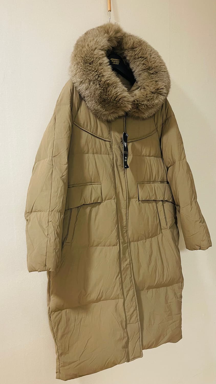 택달린새상품) 보니스팍스 폭스퍼 롱패딩 55-66 정가 32만원대 상품이미지2