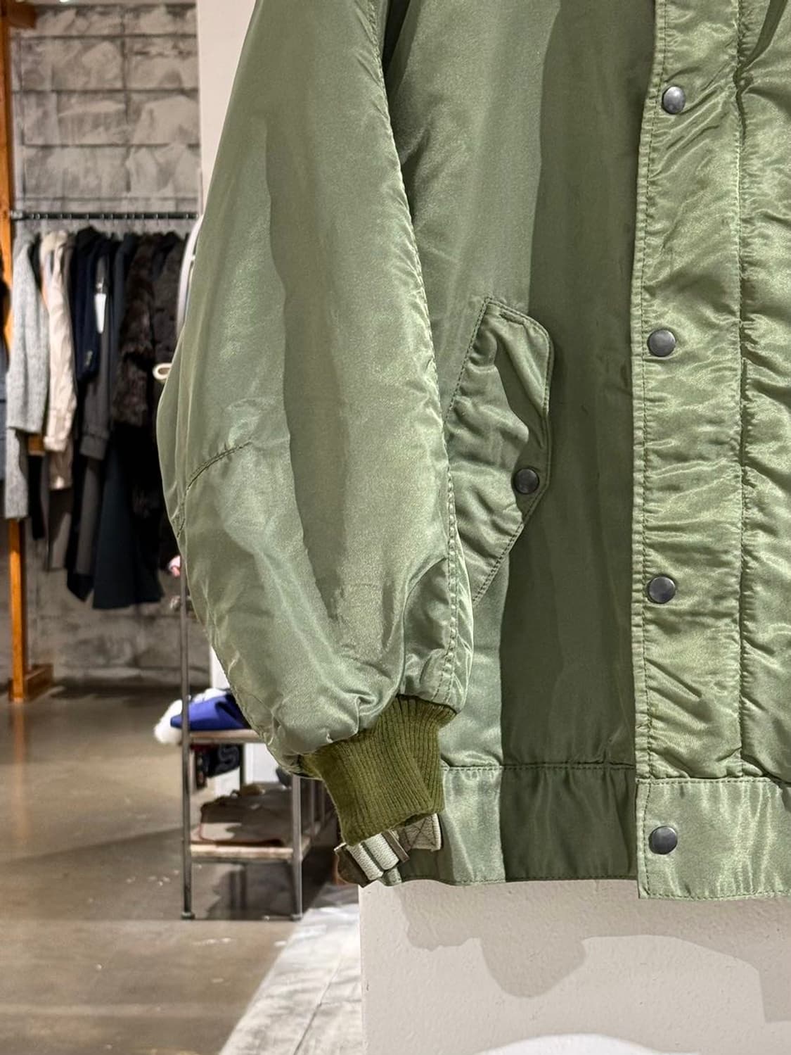 U.S.NAVY 카키 라이트웨이트 플라이트 자켓 상품이미지4