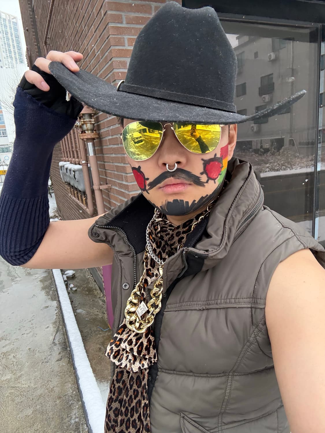 호피 목도리 스카프 상품이미지4