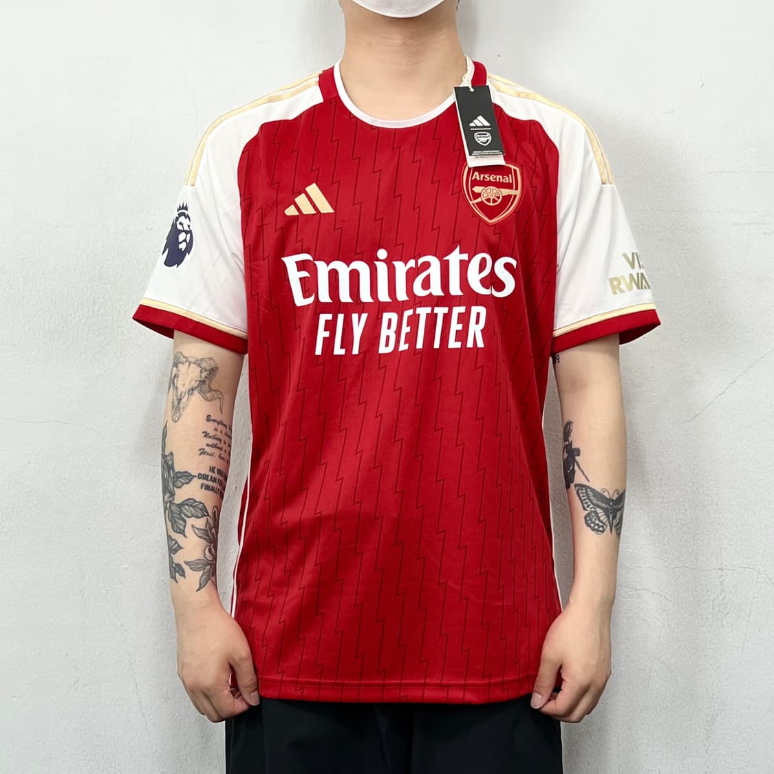 아스날 23-24 데클런 라이스 홈 반팔 유니폼 져지 상품이미지3