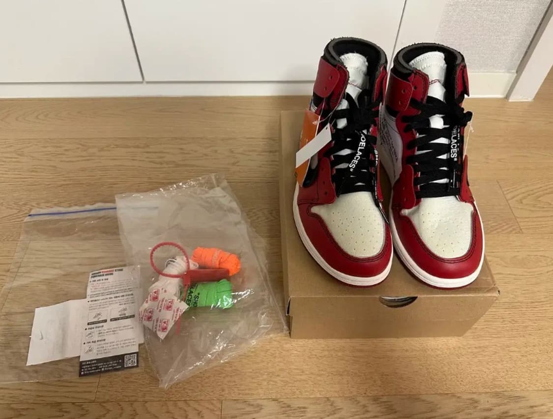 나이키 오프화이트 조던 1 og 시카고  상품이미지1