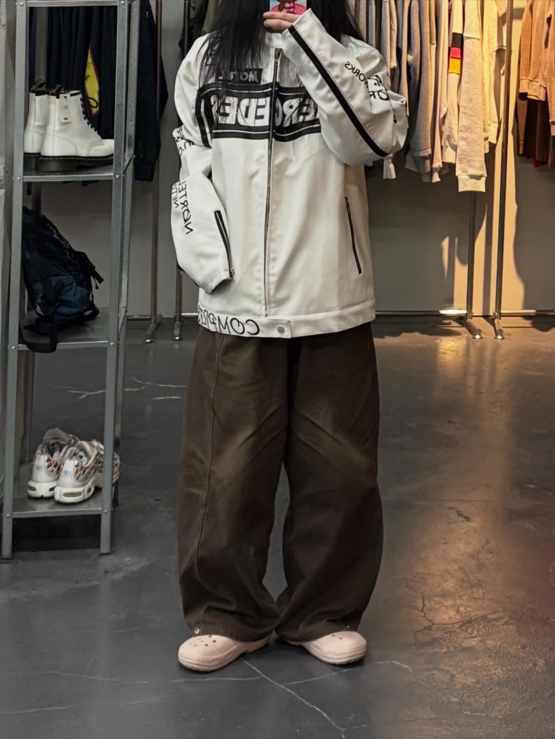 메르세데스 벤츠 바이크 가죽 자켓 A3113 상품이미지1