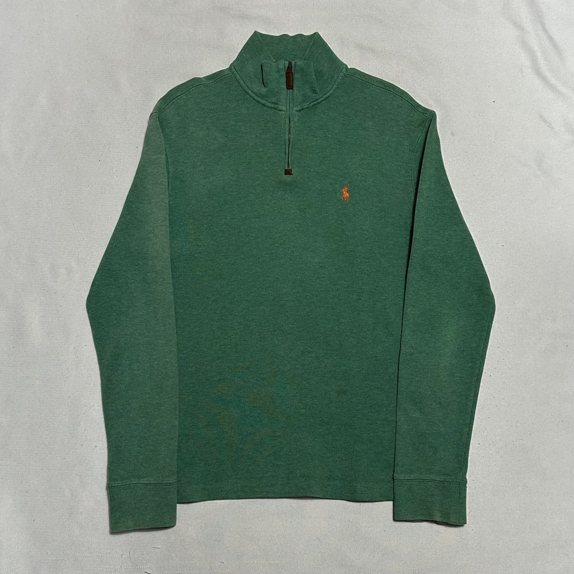 XS 폴로랄프로렌 그린 반집업 니트 상품이미지2