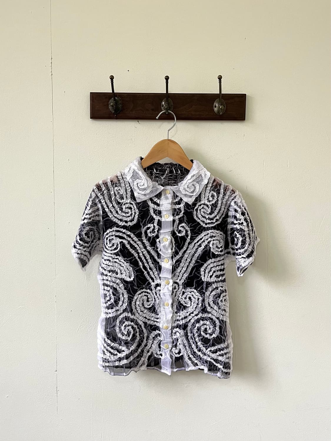 Japan vtg 시스루 셔츠 상품이미지1