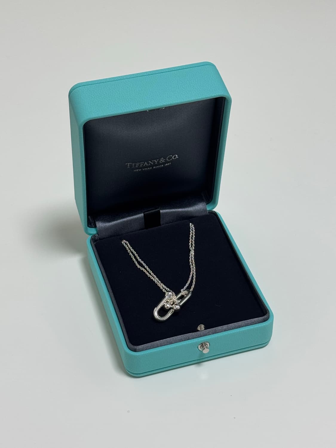 티파니앤코 더블링크 목걸이 실버(줄연장 / 거의 새상품) 상품이미지2