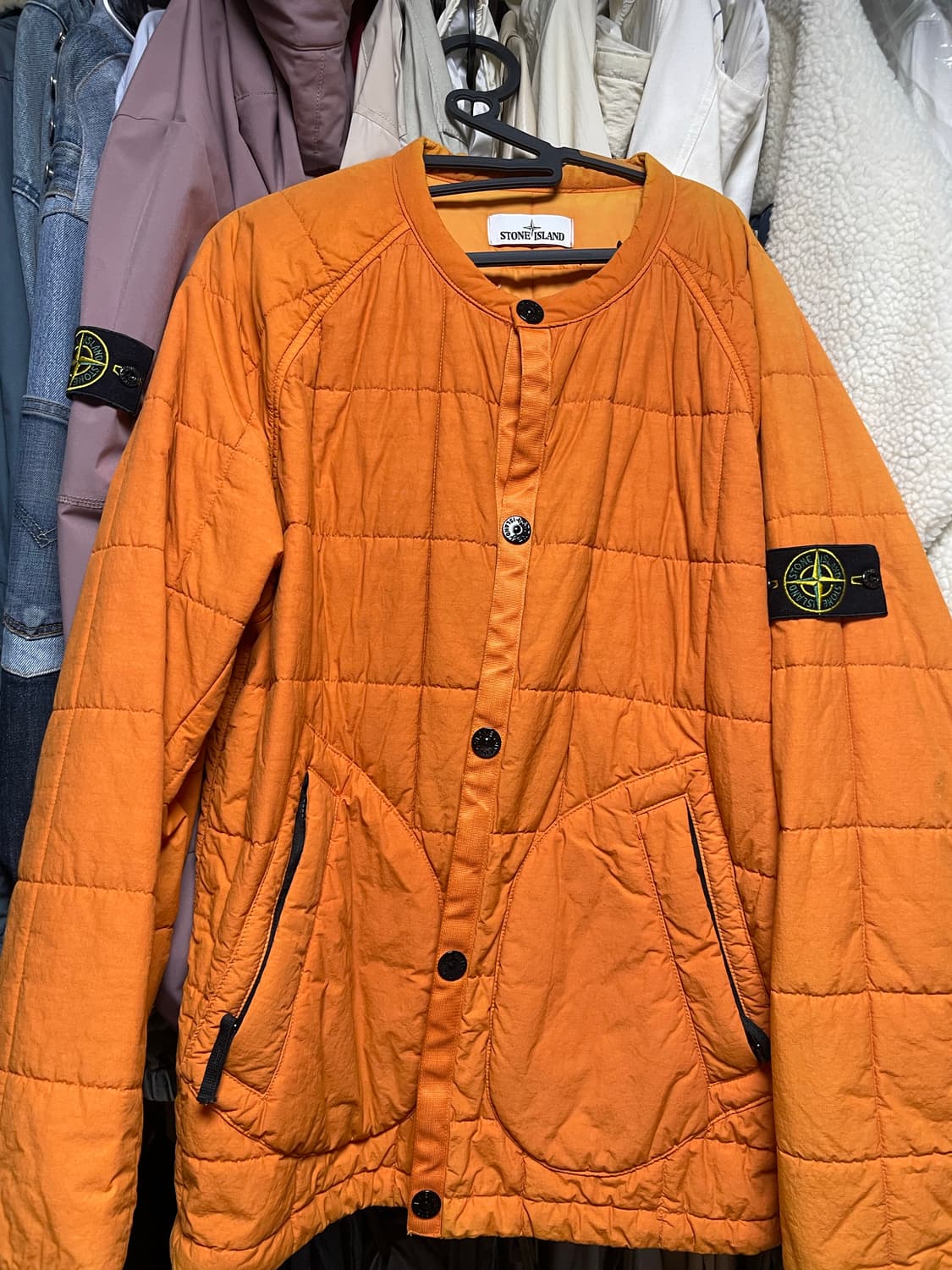 스톤아일랜드 나슬란 프리마로프트 자켓 오렌지 L 상품이미지1