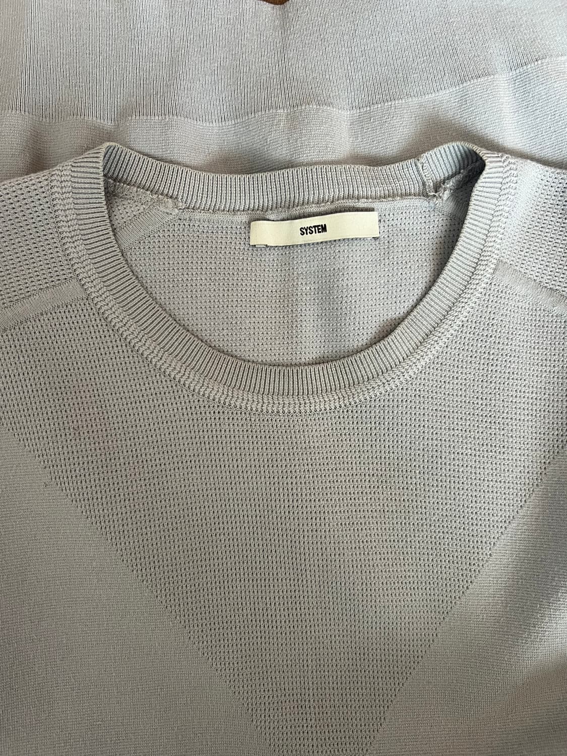 시스템 남성 인디블루 라운드니트 상품이미지3