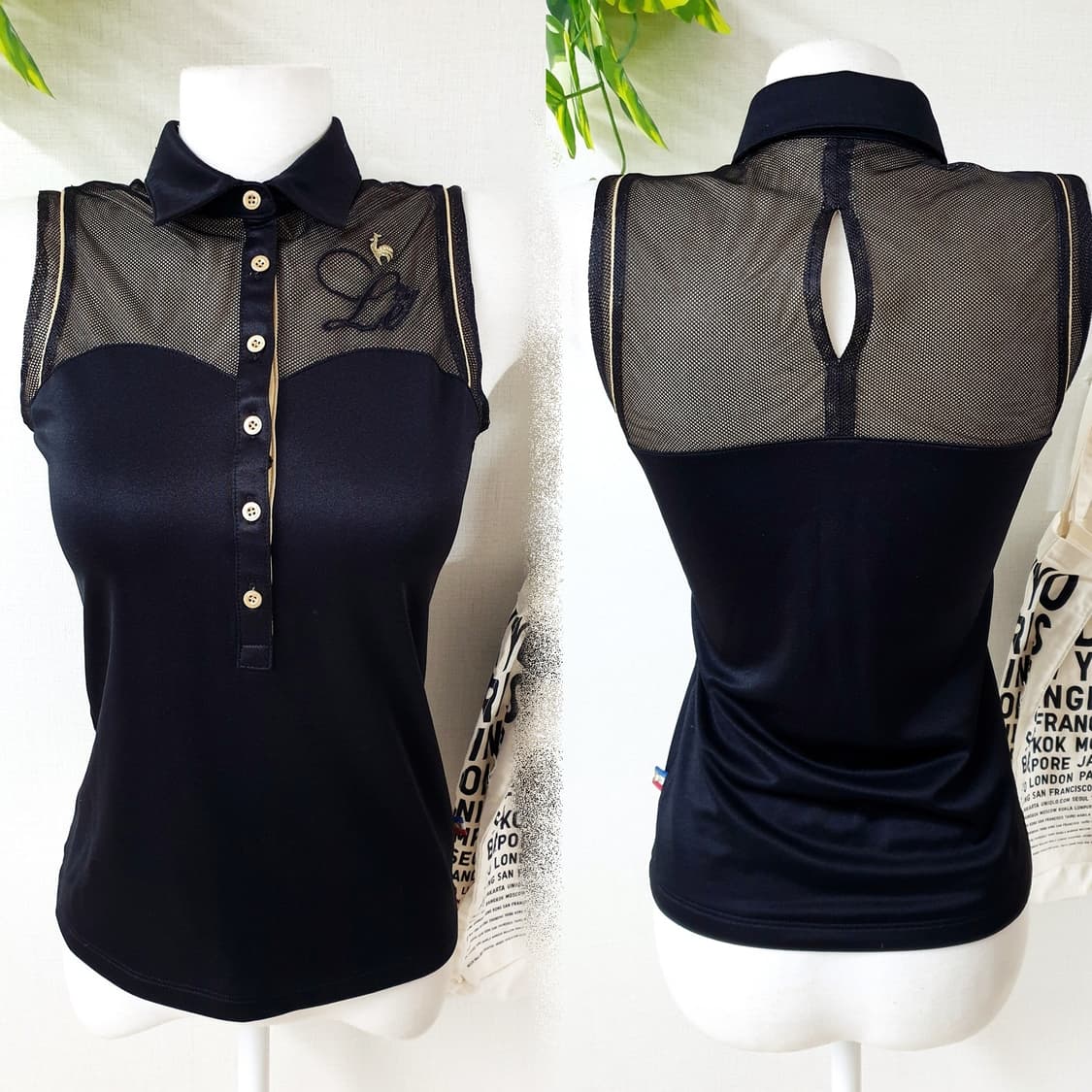 루이까스텔 여성골프 자수패치 카라티 90 그린  상품이미지1