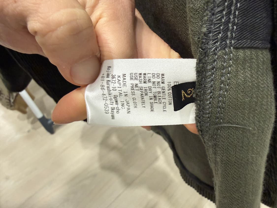 캐피탈 세븐W 코듀로이 호스피탈 자켓 그레이 2사이즈 상품이미지3